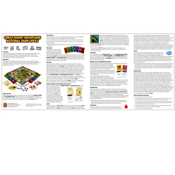⛰️🎲⛰️ LETS PLAY❗️ “GREAT SMOKY MOUNTAINS” NATIONAL PARK OPOLY GAME❗️⛰️🎲⛰️ - Picture 4 of 4